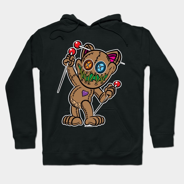 VooDoo Kitty Cat Doll possessed Hoodie by eShirtLabs